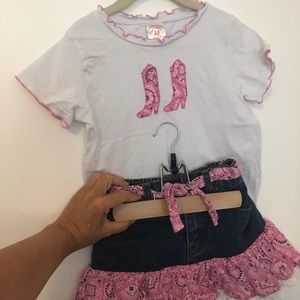 Little girls cowgirl set